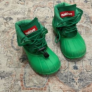 Native Shoes Toddler  Apple Green Rain Boots Size C7